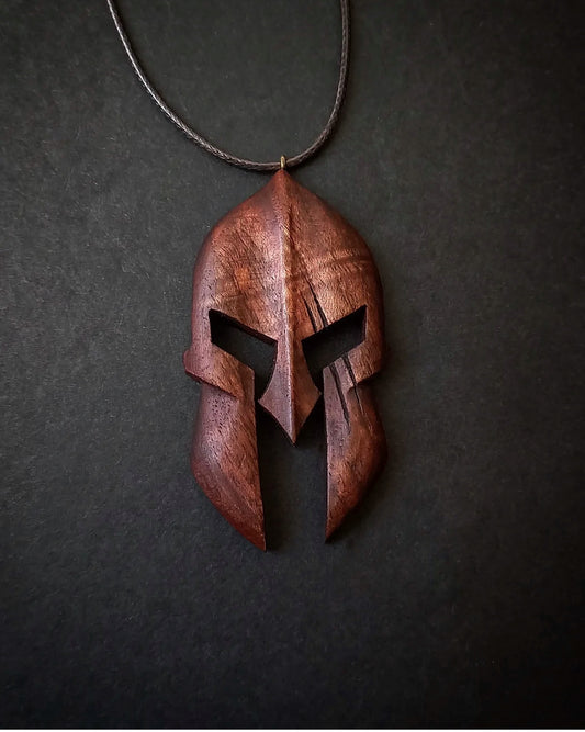 Wooden pendant necklace