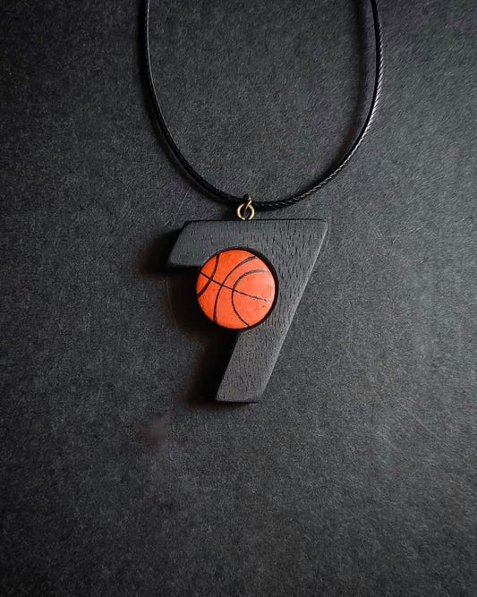 Wooden pendant necklace